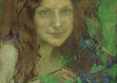 Julie WOLFTHORN (1864-1944), "Waldhexe", Öl auf Leinwand (1899)